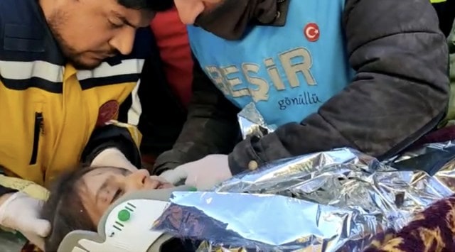 The girl rescued in Noordagi city.  