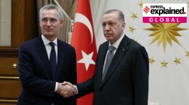 Turkish President Erdogan meets with NATO Secretary General Stoltenberg in Ankara