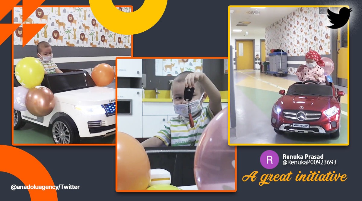 Turkish hospital cheers up cancerhit children with toy cars to take