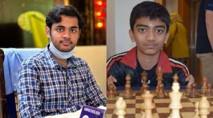 Young Indian Grandmasters Erigaisi, Gukesh beat world champion