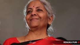 Nirmala Sitharaman in an interview with the Indian Express