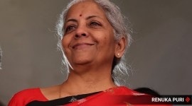 Nirmala Sitharaman in an interview with the Indian Express