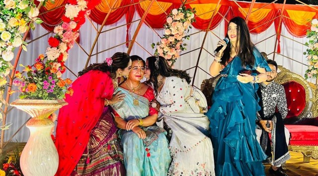 Patel got the statue made secretly and kept it on a stage at the wedding venue in Ranipara village.