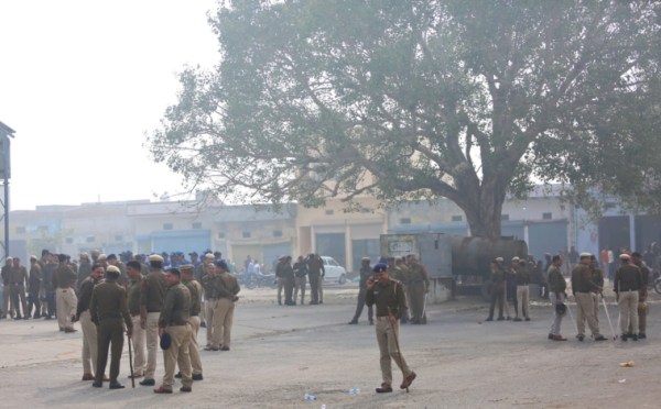 police at Haryana, Hathin Mahapanchayat