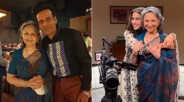 Sharmila Tagore and Manoj Bajpayee starrer Gulmohar will stream on Disney+Hotstar on March 3. (Photo Saba Pataudi/Instagram)