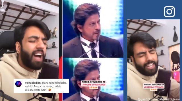 Yashraj Mukhate sings ‘Jhoome Jo Pathaan’ by adding his own lyrics