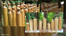 Bamboo bottles