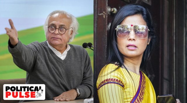 Congress's Jairam Ramesh and TMC's Mahua Moitra react to I-T "surveys" at BBC office. (PTI/File Photo)