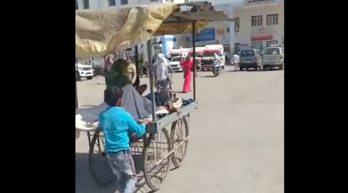 MP: Video of boy pushing ailing man on handcart goes viral; officials deny ‘no ambulance’ claim
