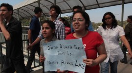 Delhi university's NCWEB students hold protest