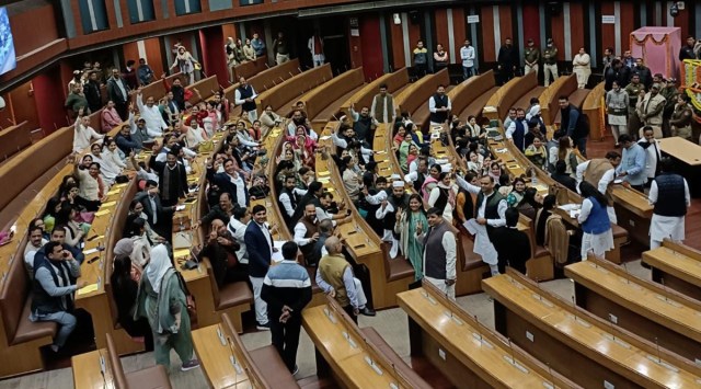 Sharma’s announcement led to an uproar and the resultant ruckus -- BJP councillors left the House while protesting AAP  councillors stayed in, refusing to leave – saw the House being adjourned for the third time this year without electing a mayor. (Express)