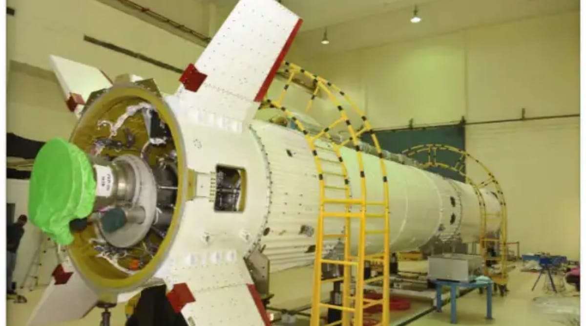 Test vehicle for characterisation of Crew Escape System at Satish Dhawan Space Centre in Sriharikota, Andhra Pradesh. (Source: isro.gov.in)