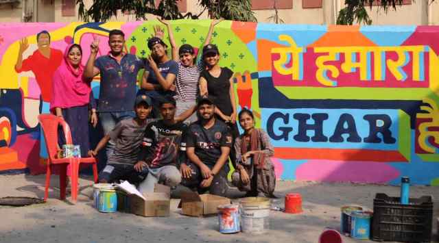 A mural in Govandi (Photo credit: Community Design Agency)