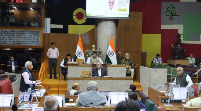 Haryana budget session, Haryana assembly, Haryana gau rakshak, Monu Manesar, Indian Express