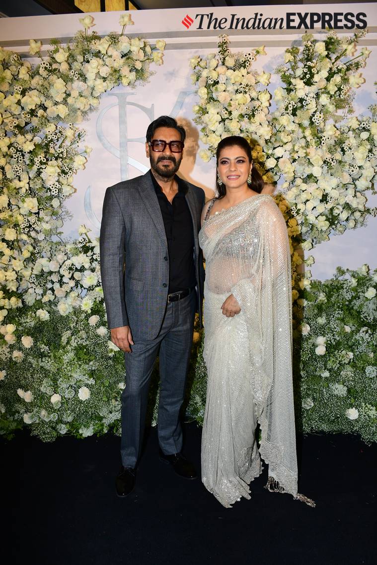 Kajol's white heavily-embroidered sherwani is a picture of India's