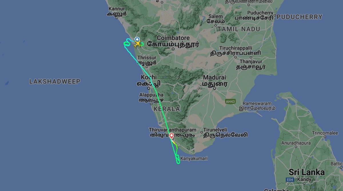 The airport management declared a full emergency. (Image credit: Flightradar24)