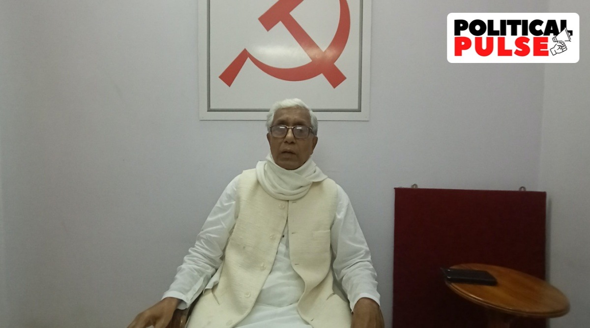 Leader of the Opposition Manik Sarkar. (Express Photo)