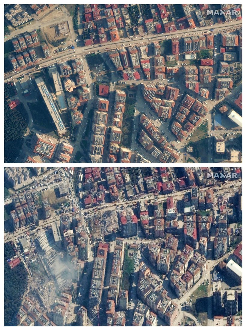 Before and after photos show the extent of destruction after Turkey ...