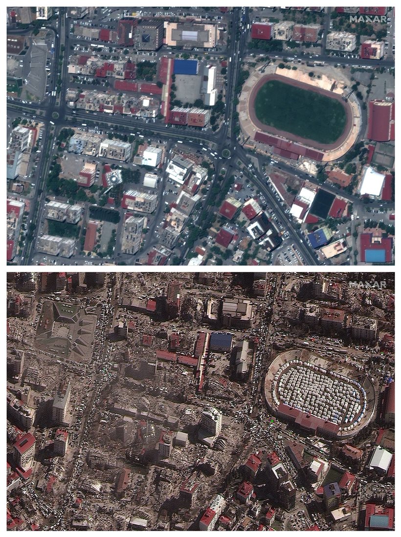 Before and after photos show the extent of destruction after Turkey ...