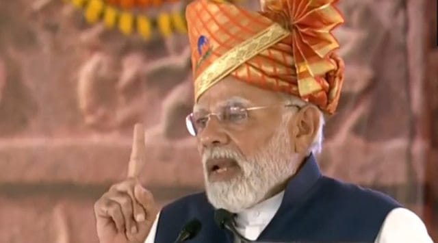 "Congress thinks until Modi is alive their motives won't survive," PM Modi said in Belagavi. (Video screengrab/ ANI/ Twitter)