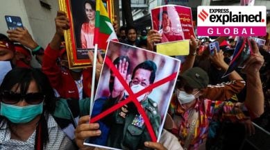Myanmar, Myanmar protests, Myanmar junta, Myanmar elections, Myanmar news, India Myanmar ties, Myanmar coup, Indian Express