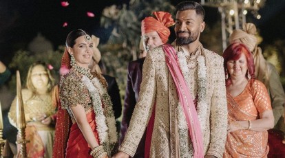 Natasa Stankovic and Hardik Pandya share photos from their Hindu wedding:  'Now and forever' | Bollywood News - The Indian Express