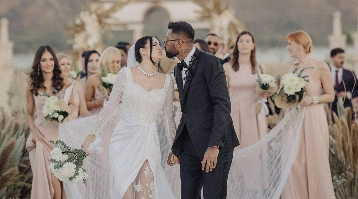 Natasa Stankovic Nude Video - Natasa Stankovic and Hardik Pandya look mesmerizing in their Valentine's  wedding outfits, check details | Lifestyle News,The Indian Express