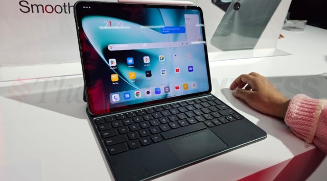 OnePlus Pad is powered by Mediatek Dimensity 9000 SoC (Image credit: Shruti Dhapola / Indian Express)