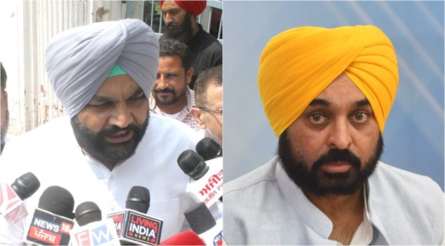 Amritsar MP Gurjeet Singh Aujla and Punjab Chief Minister Bhagwant Mann.