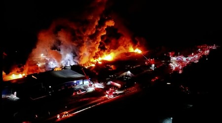 Train derailment causes massive fire in Ohio, says local media