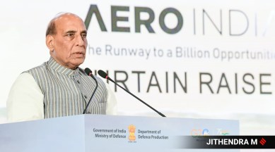 Rajnath Singh at aero india