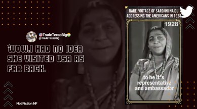 Sarojini Naidu 1928 speech in US