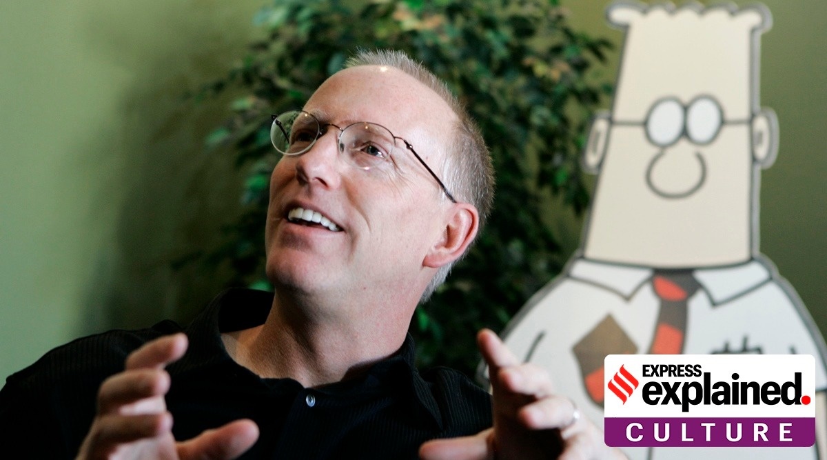 Scott Adams, Dilbert, racism, indian express