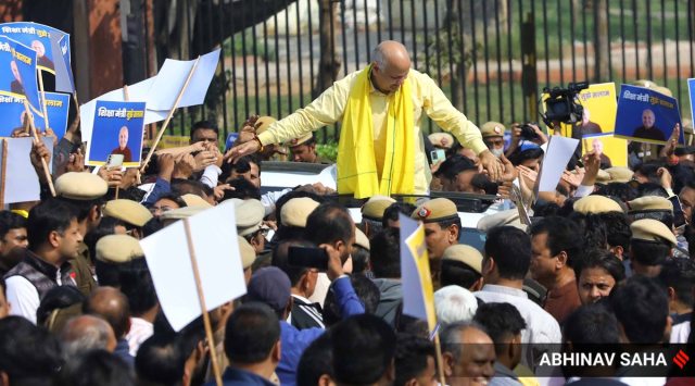 "The people of Delhi are well aware that during the last eight years as a minister, I have done my work with full devotion and honesty," Manish Sisodia wrote in his resignation letter to Arvind Kejriwal. (Express file photo by Abhinav Saha)