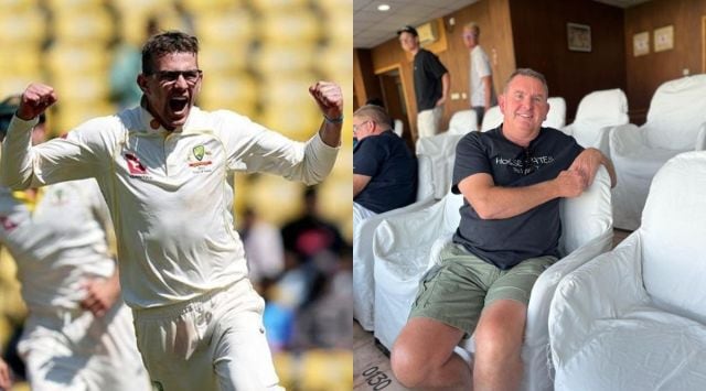 Todd Murphy on the left. (PTI) and Murphy's father on the right. (Express photo)