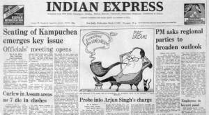 Kampuchea, Kampuchea Issue, Indira Gandhi, Tripura, India vs West Indies, Indian express, Opinion, Editorial, Current Affairs