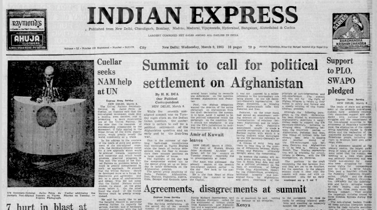 March 9, 1983, Forty Years Ago: Non-aligned Summit To Call For ...