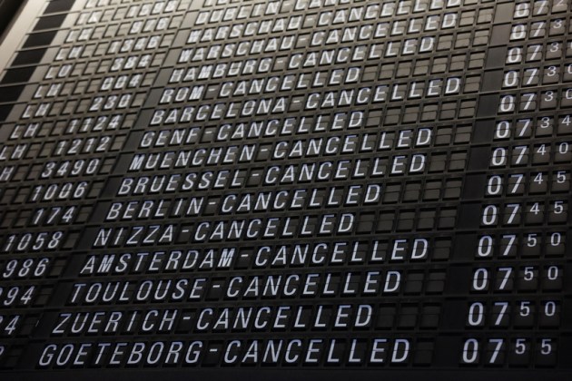 Strike called by the German trade union Verdi in Frankfurt