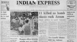 Assam Blasts, Holi Tragedy, Indira Gandhi, Assam, Holi, Rashtriya Swayamsevak Sangh (RSS), US’s Offer to Russia, Indian express, Opinion, Editorial, Current Affairs