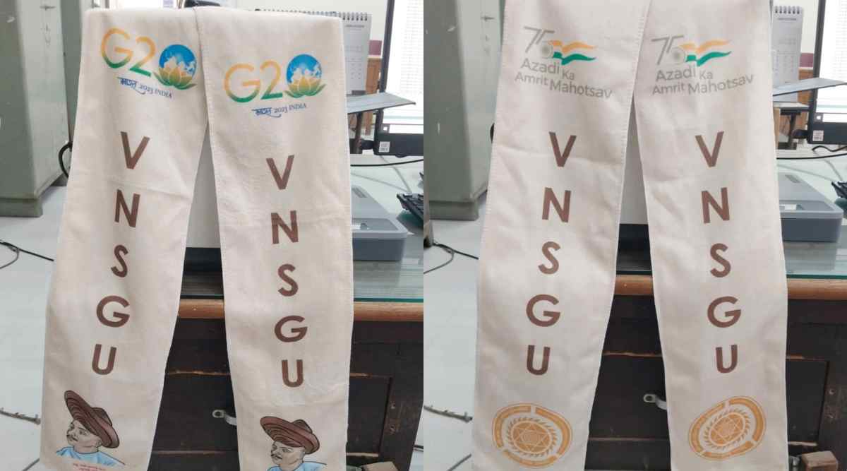 VNSGU authorities have asked the students to register themselves and to pay Rs 385 for the white scarf — which has “VNSGU” printed on it along with a photo of poet Narmad—and Rs 1,180 for kurta. 