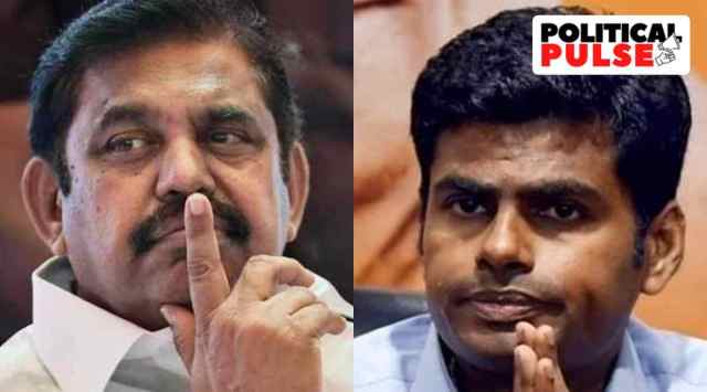 AIADMK chief Edappadi K Palaniswami or EPS and Tamil Nadu BJP chief Annamalai (file)