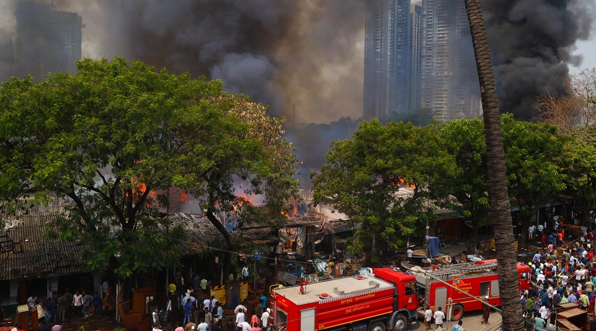 Two Fires: Slums Gutted In Malad East, Five Shops & Godown Burnt; One ...