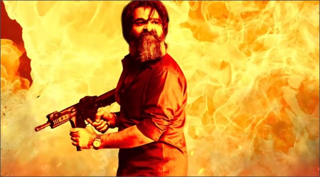 A poster of Silambarasan in Pathu Thala