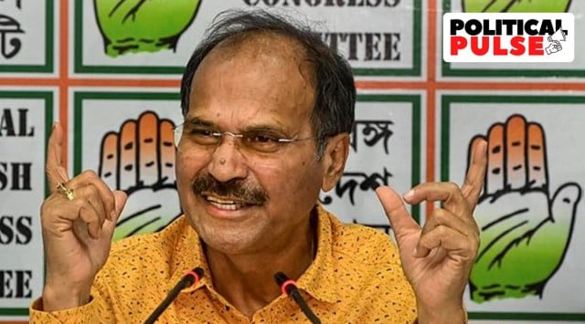 Lok Sabha MP and West Bengal Congress President Adhir Ranjan Chowdhury addresses a press conference. (PTI) 