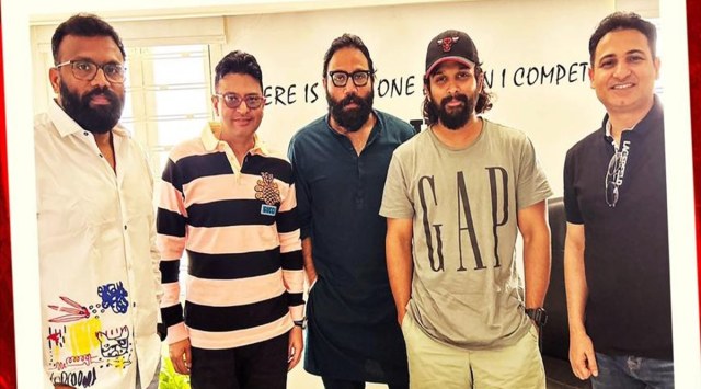 Actor Allu Arjun and director Sandeep Reddy Vanga