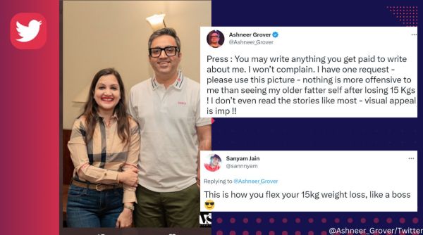 Ashneer Grover requests media to use his latest weight-loss pic