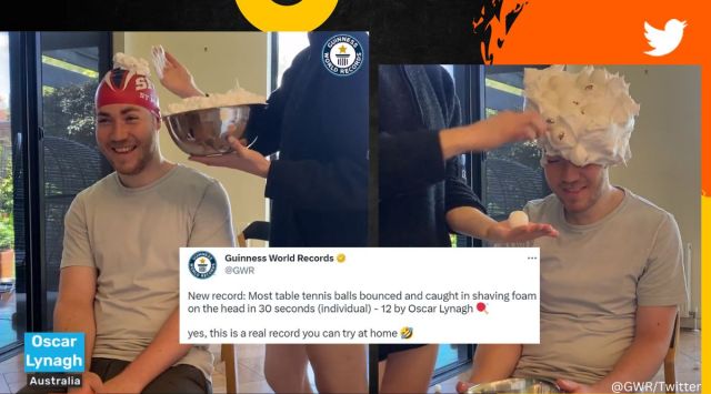 Australian man sets weird Guinness World Record that one could easily try at home