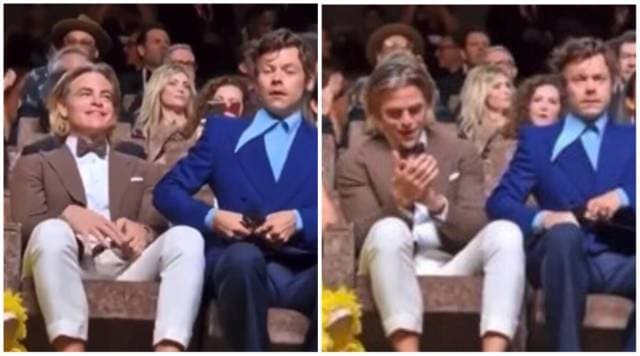 Actors Chris Pine and Harry Styles