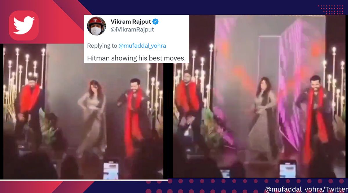 Hitman showing best moves Cricketer Rohit Sharma dances at brother-in-laws wedding photo