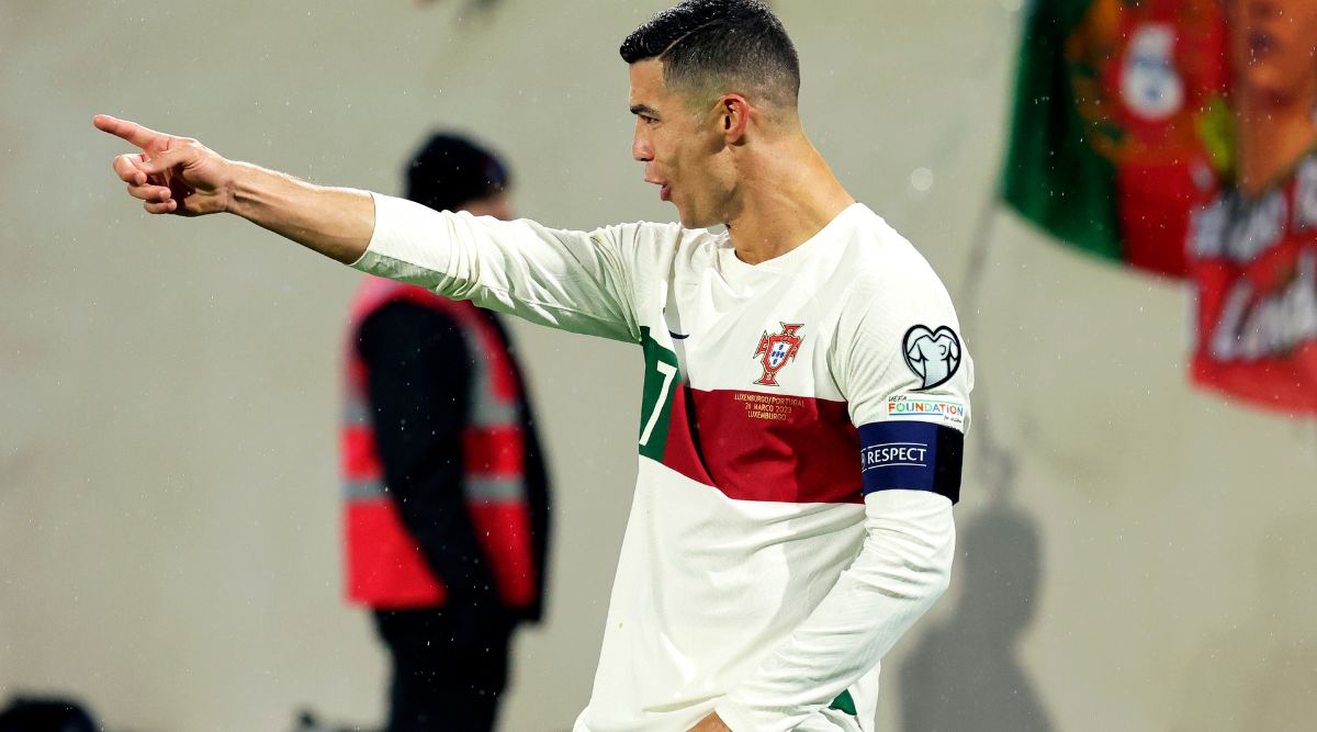 Cristiano Ronaldo In the new jersey for Portugal's national